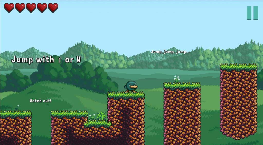 SounLore Screenshot - Jumping platforms